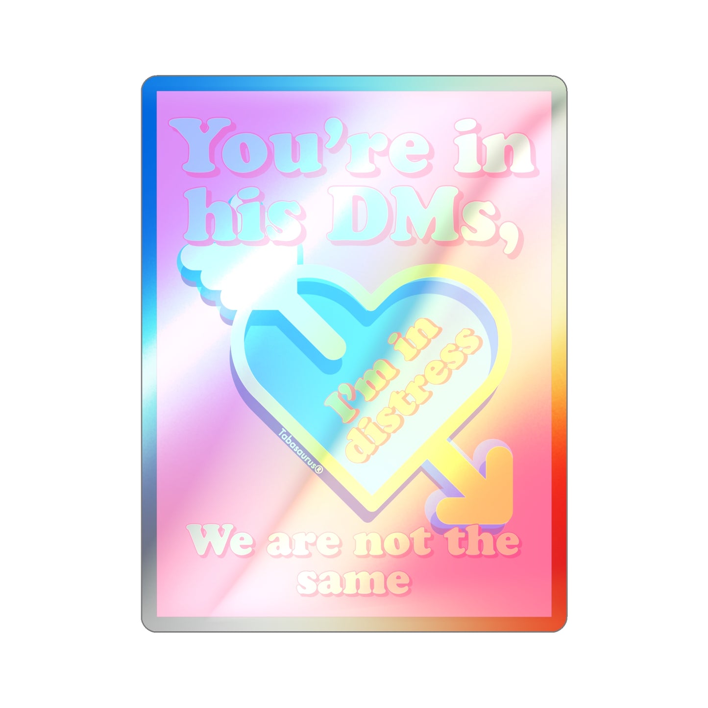 Holographic DMs Die-cut Stickers