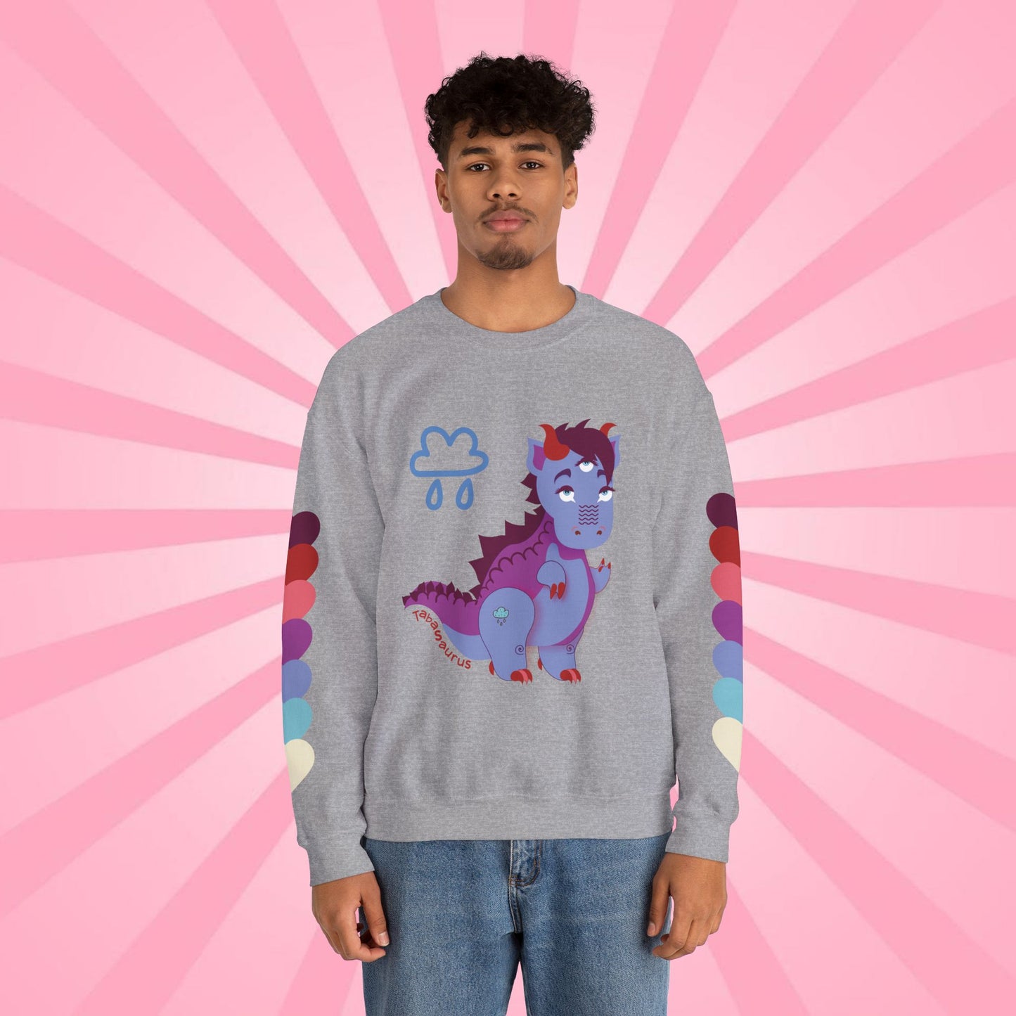 Stormy Tabasaurus® Unisex Heavy Blend™ Crewneck Sweatshirt