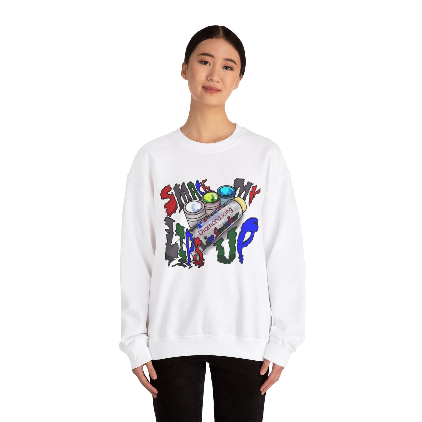 💄💋 "Sm💋 My Lips Up" Unisex Heavy Blend™ Crewneck Sweatshirt 💋💄