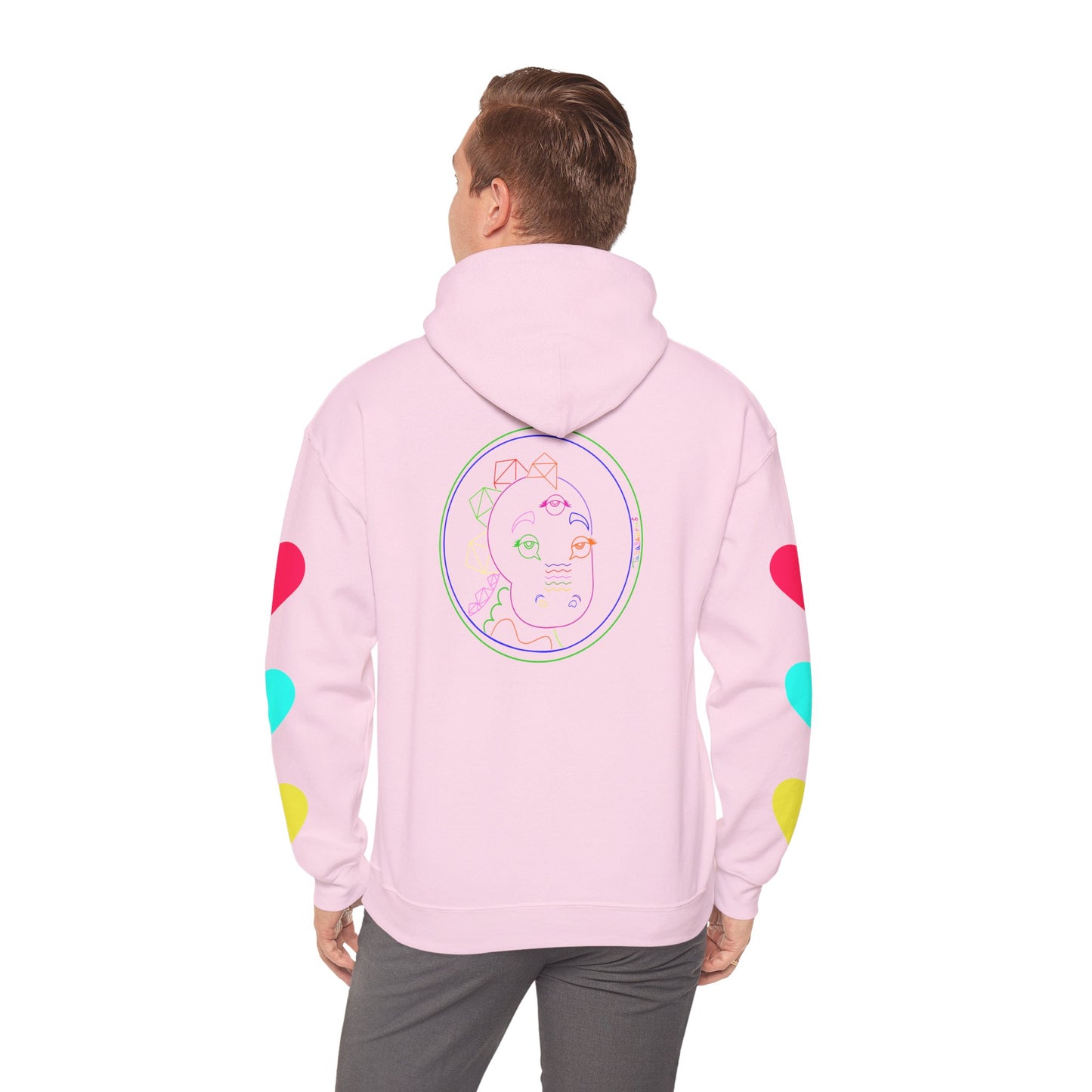 80's Neon Tabasaurus® Unisex Heavy Blend™ Hooded Sweatshirt