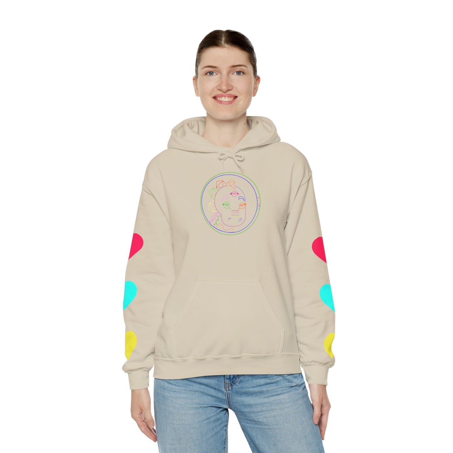 80's Neon Tabasaurus® Unisex Heavy Blend™ Hooded Sweatshirt