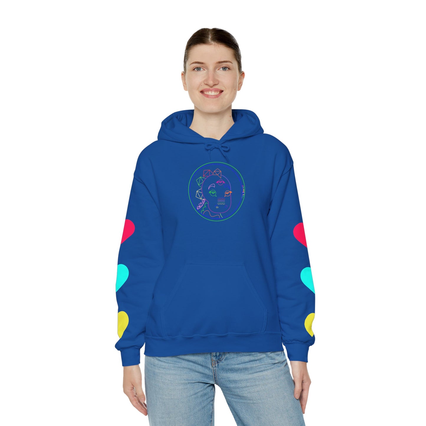 80's Neon Tabasaurus® Unisex Heavy Blend™ Hooded Sweatshirt