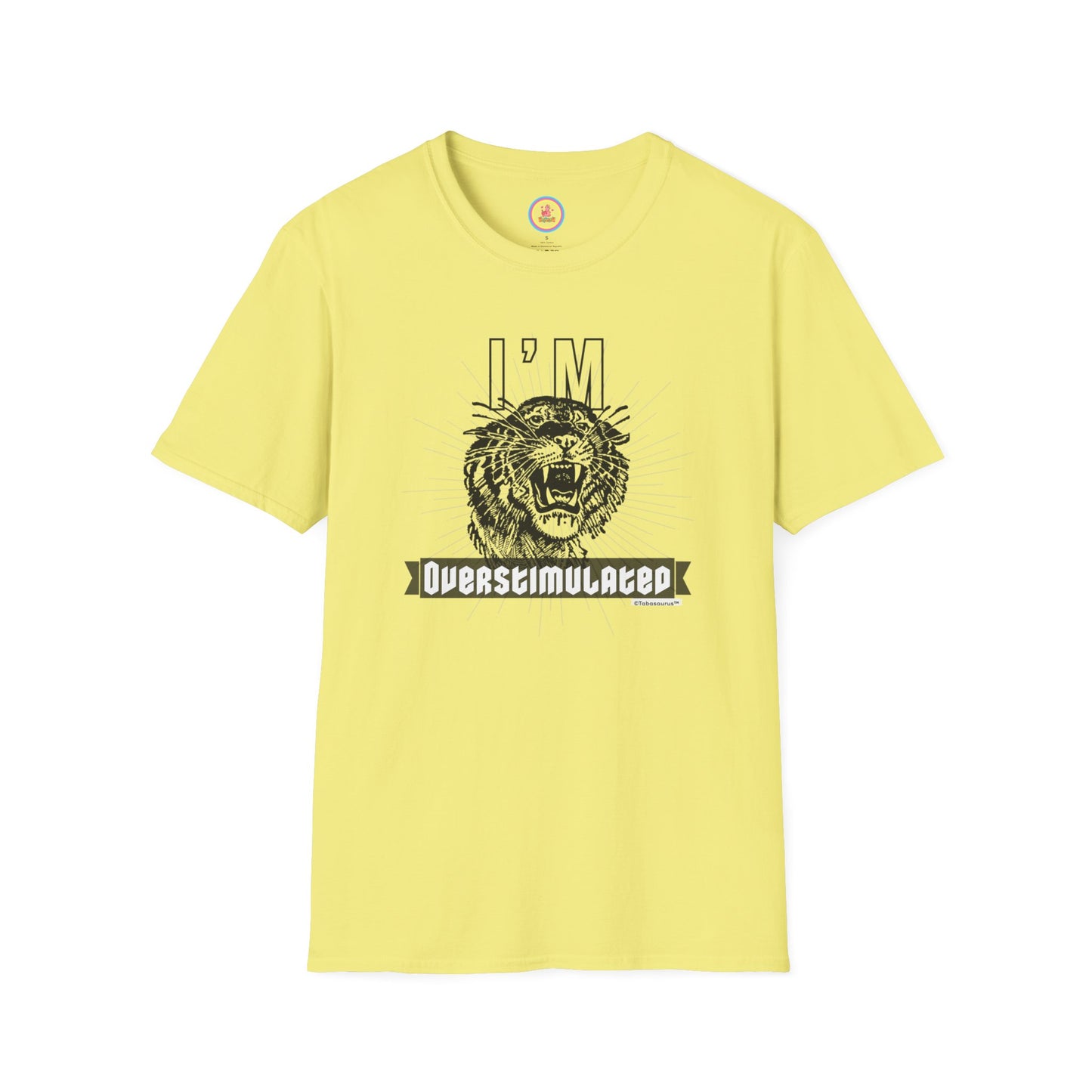 "Over-stimmy Timmy the Tiger" Unisex Softstyle T-Shirt