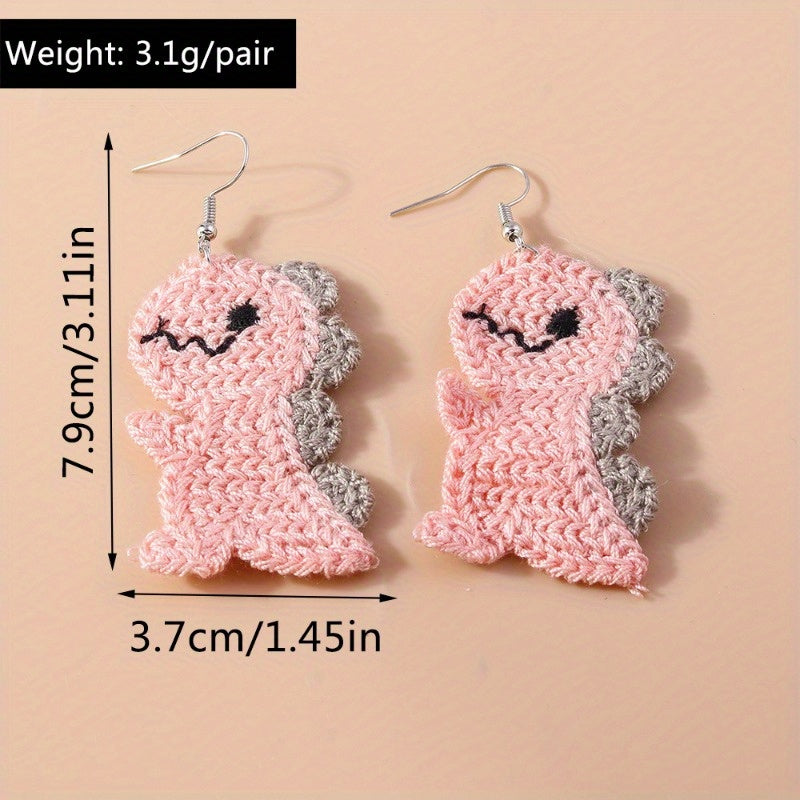 Knitted Tabasaurus® Earrings