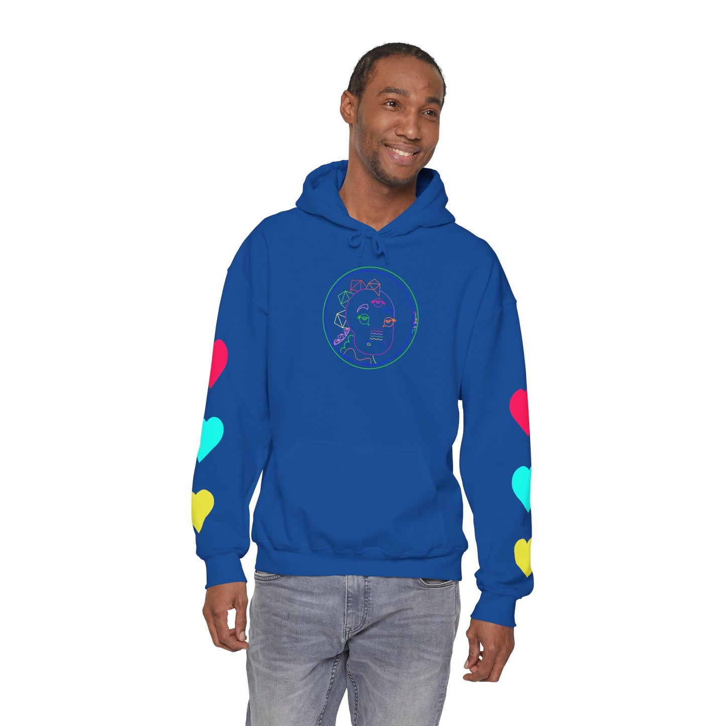 80's Neon Tabasaurus® Unisex Heavy Blend™ Hooded Sweatshirt