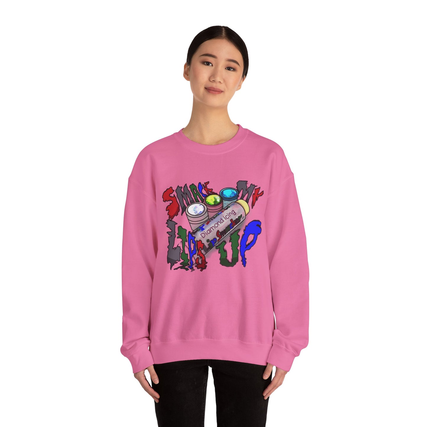 💄💋 "Sm💋 My Lips Up" Unisex Heavy Blend™ Crewneck Sweatshirt 💋💄