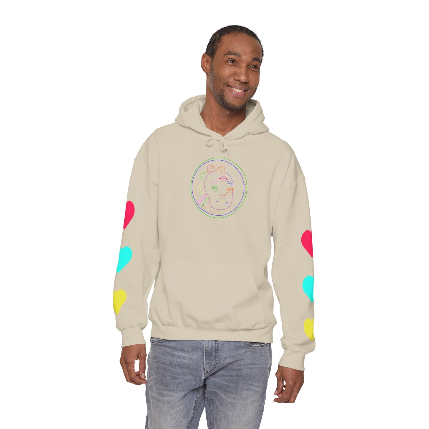 80's Neon Tabasaurus® Unisex Heavy Blend™ Hooded Sweatshirt