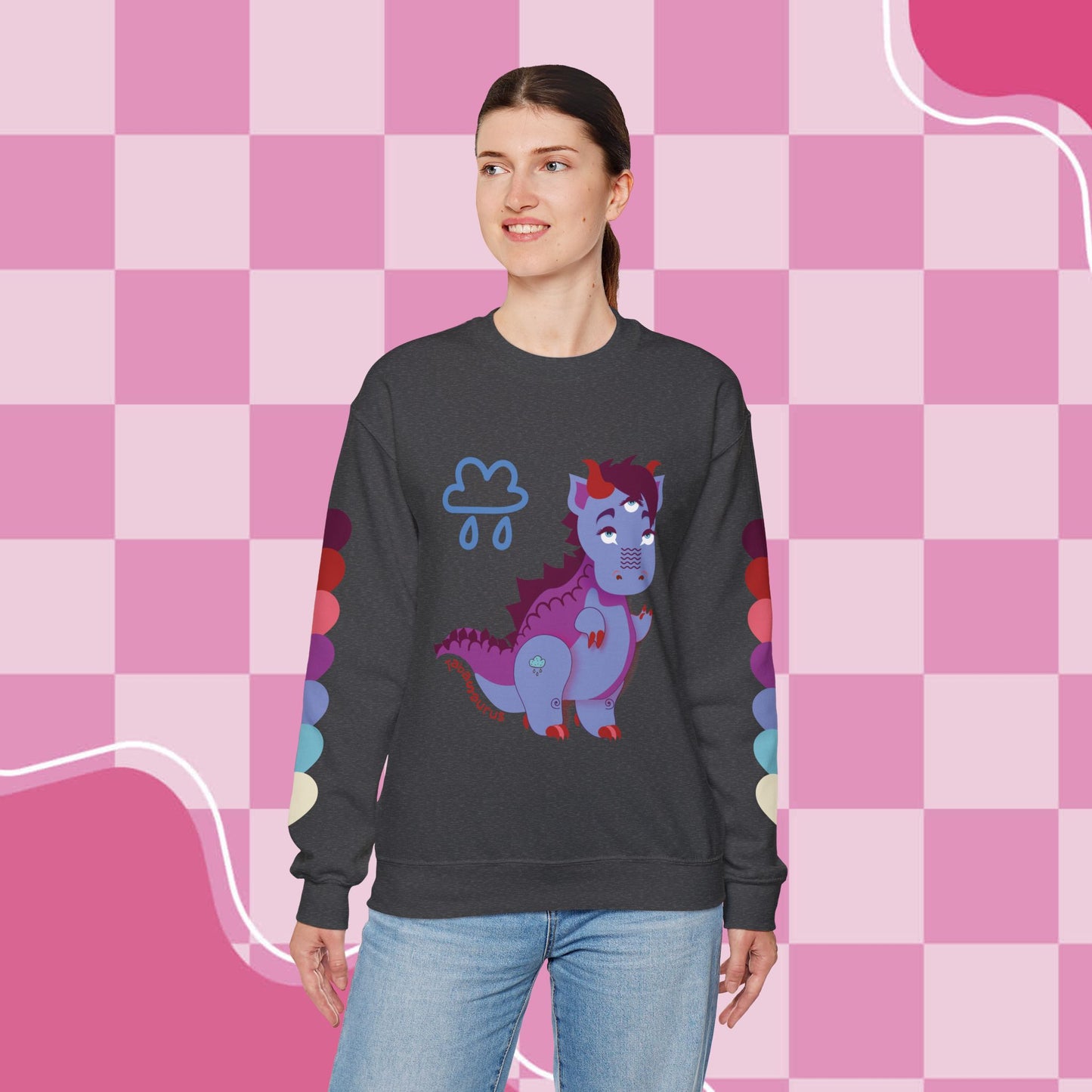 Stormy Tabasaurus® Unisex Heavy Blend™ Crewneck Sweatshirt