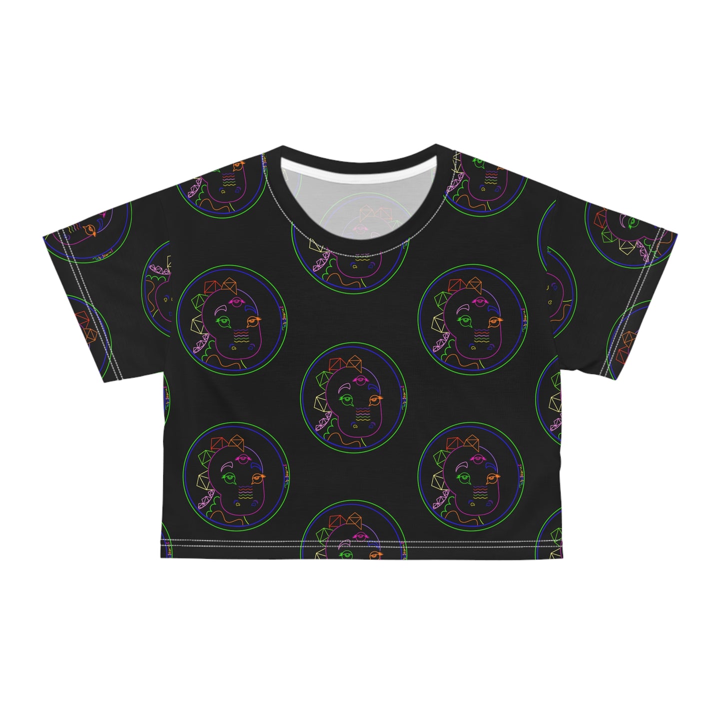 Neon Tabasaurus® Logo Crop Tee
