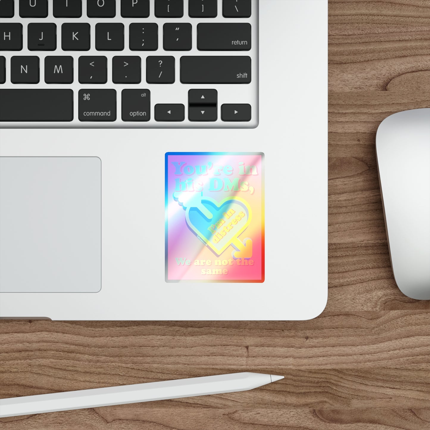 Holographic DMs Die-cut Stickers