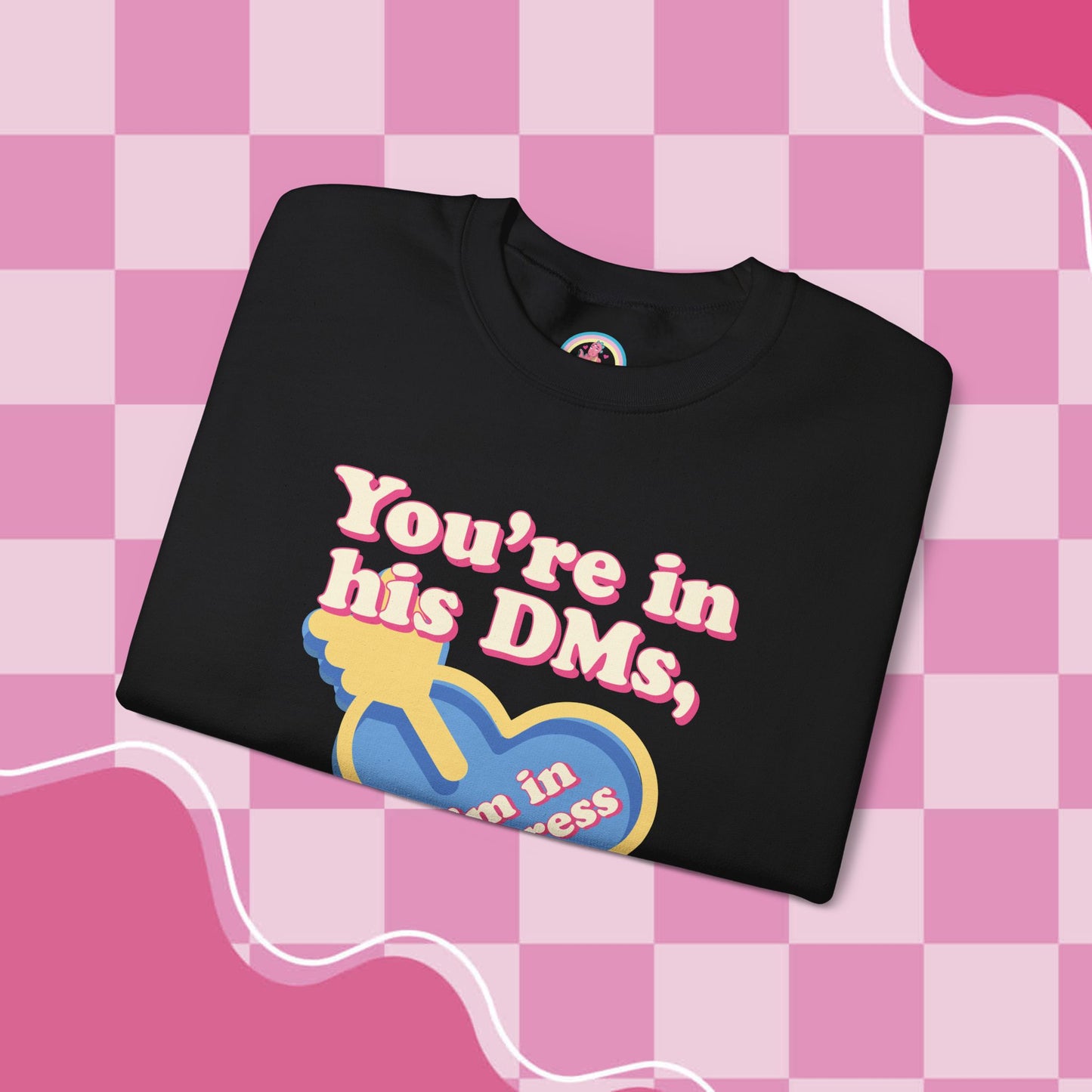 "DMs in Distress" Original Unisex Heavy Blend™ Crewneck Sweatshirt