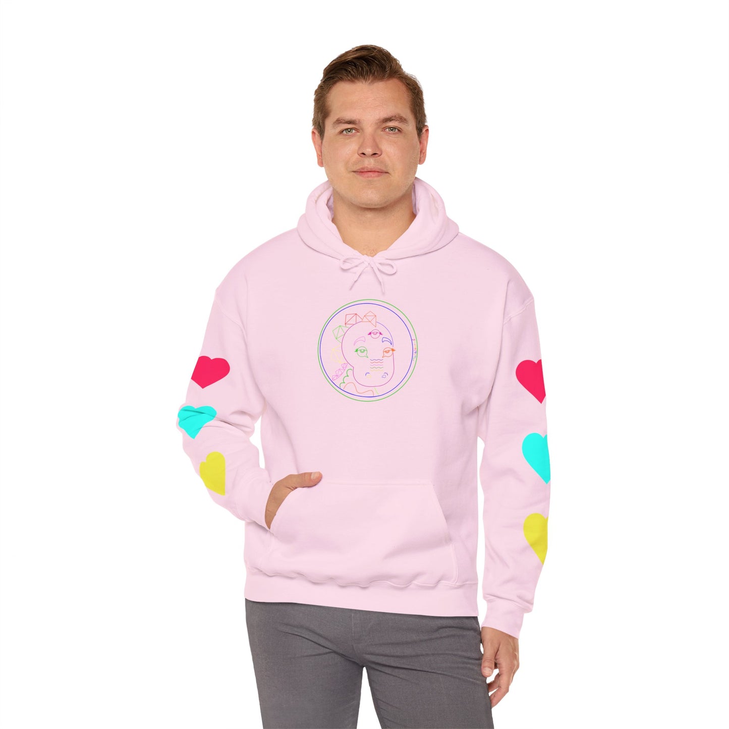 80's Neon Tabasaurus® Unisex Heavy Blend™ Hooded Sweatshirt