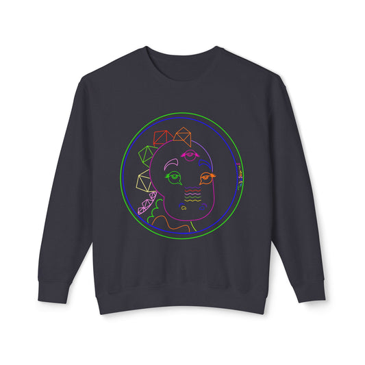 80's Neon Tabasaurus® Logo Unisex Lightweight Crewneck Sweatshirt