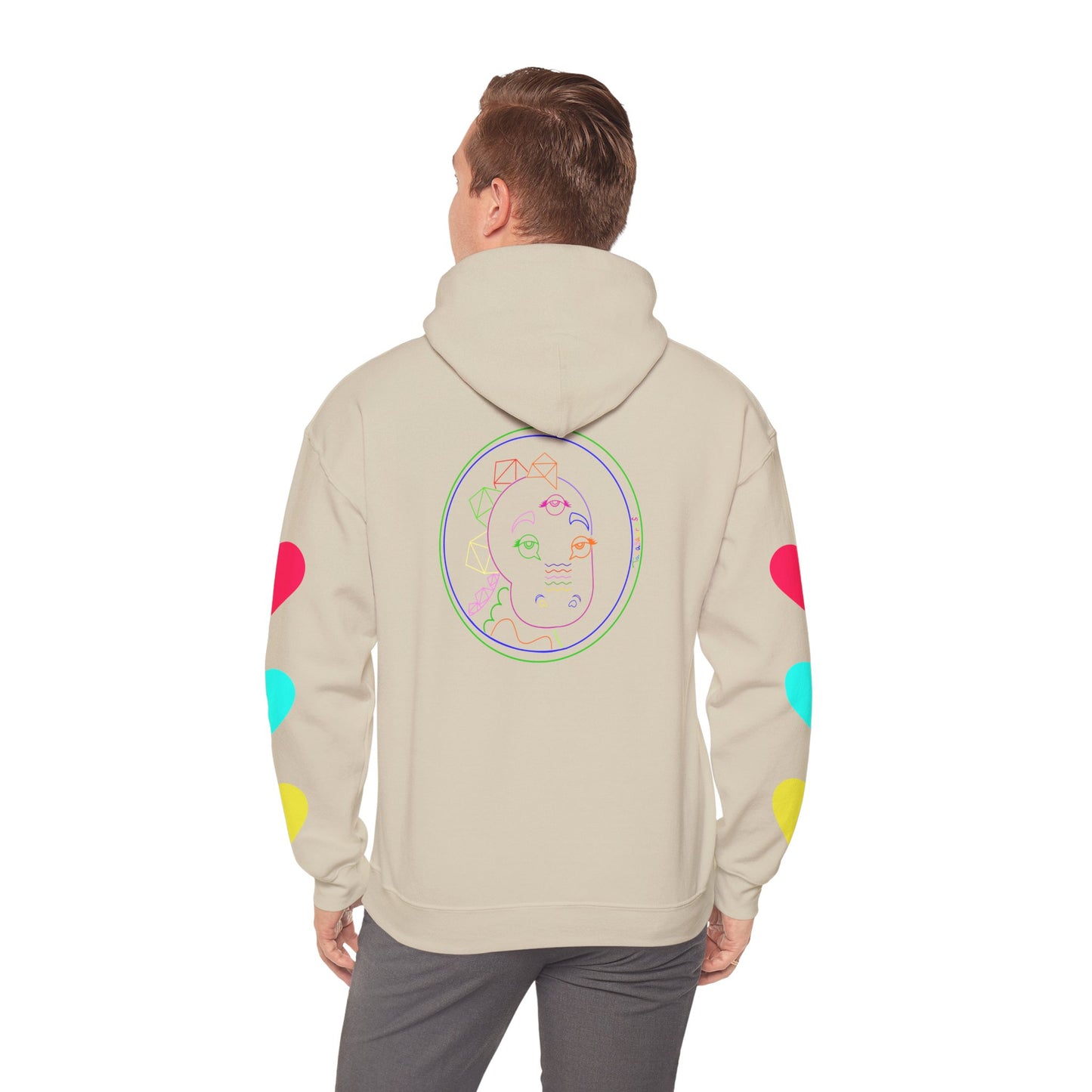 80's Neon Tabasaurus® Unisex Heavy Blend™ Hooded Sweatshirt