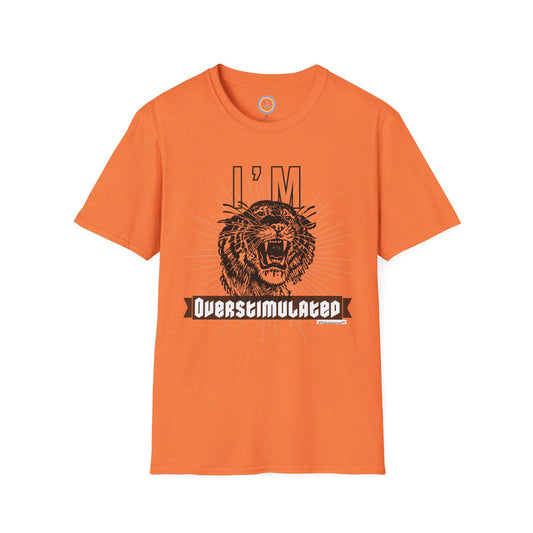 "Over-stimmy Timmy the Tiger" Unisex Softstyle T-Shirt