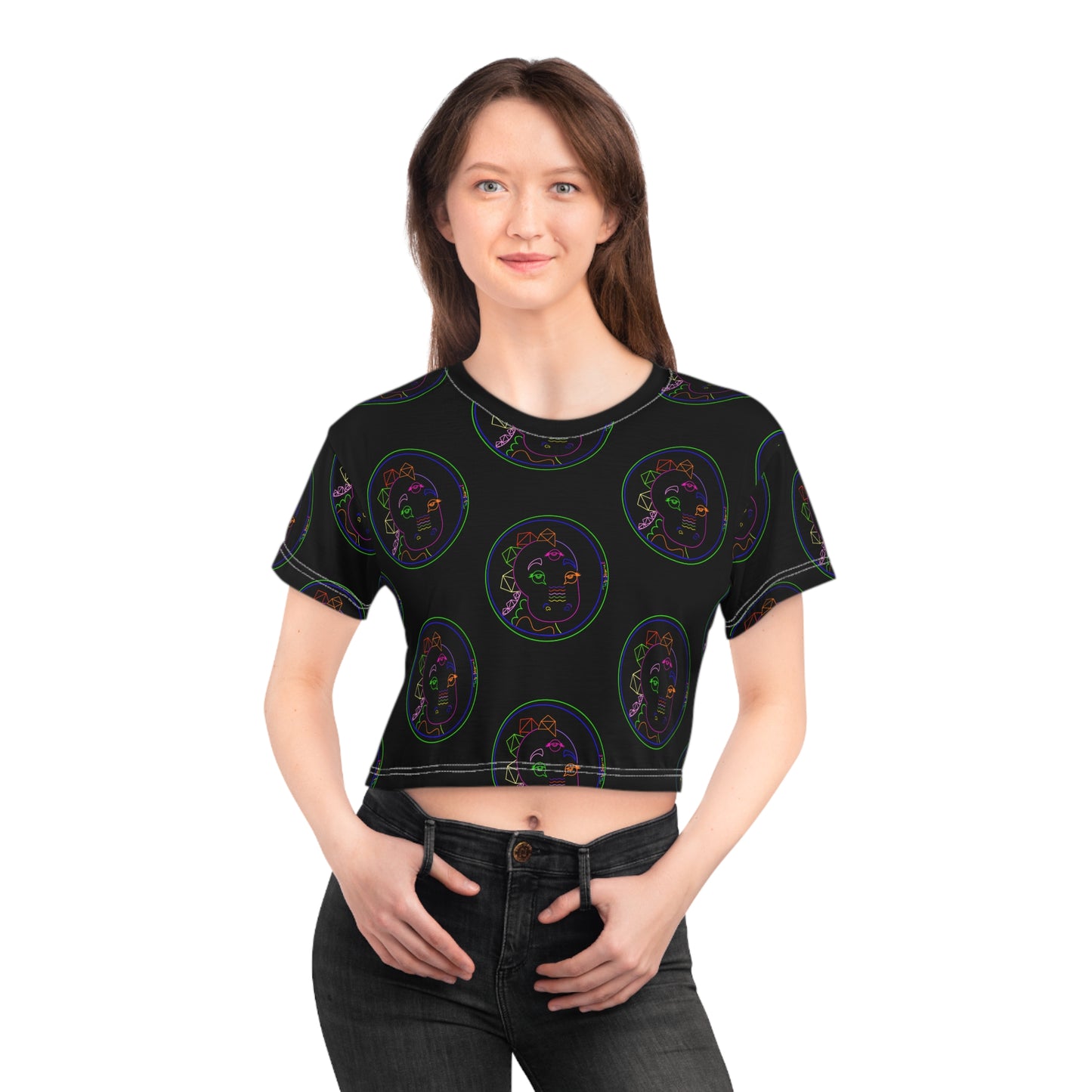 Neon Tabasaurus® Logo Crop Tee