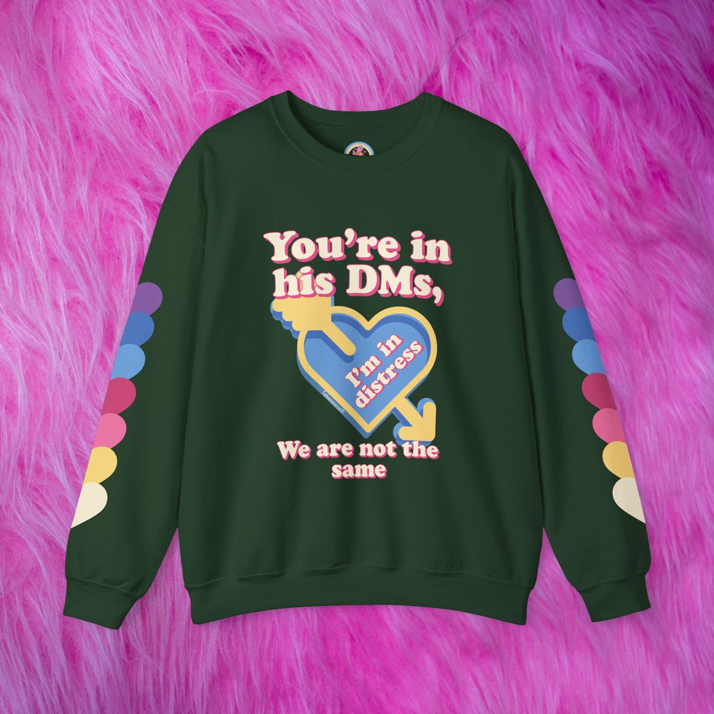 "DMs in Distress" Original Unisex Heavy Blend™ Crewneck Sweatshirt