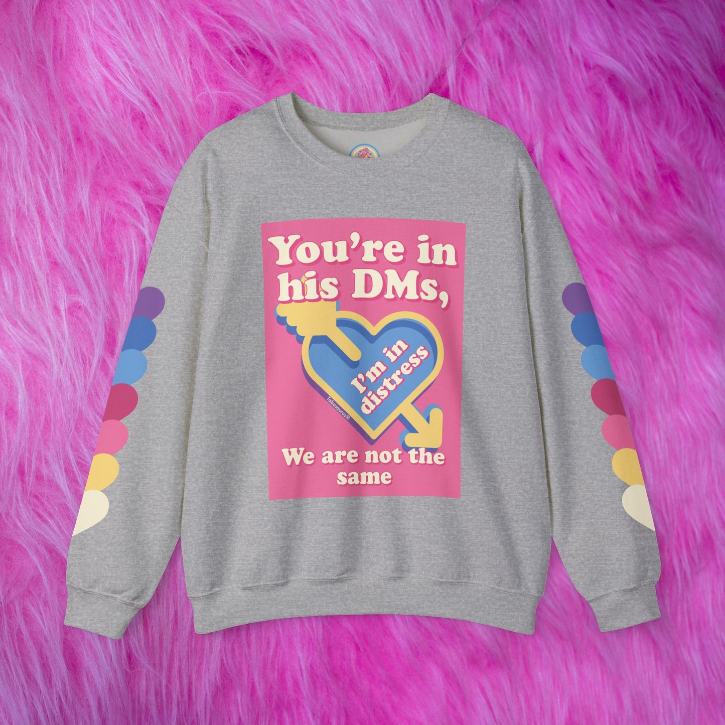"DMs in Distress" Original Unisex Heavy Blend™ Crewneck Sweatshirt