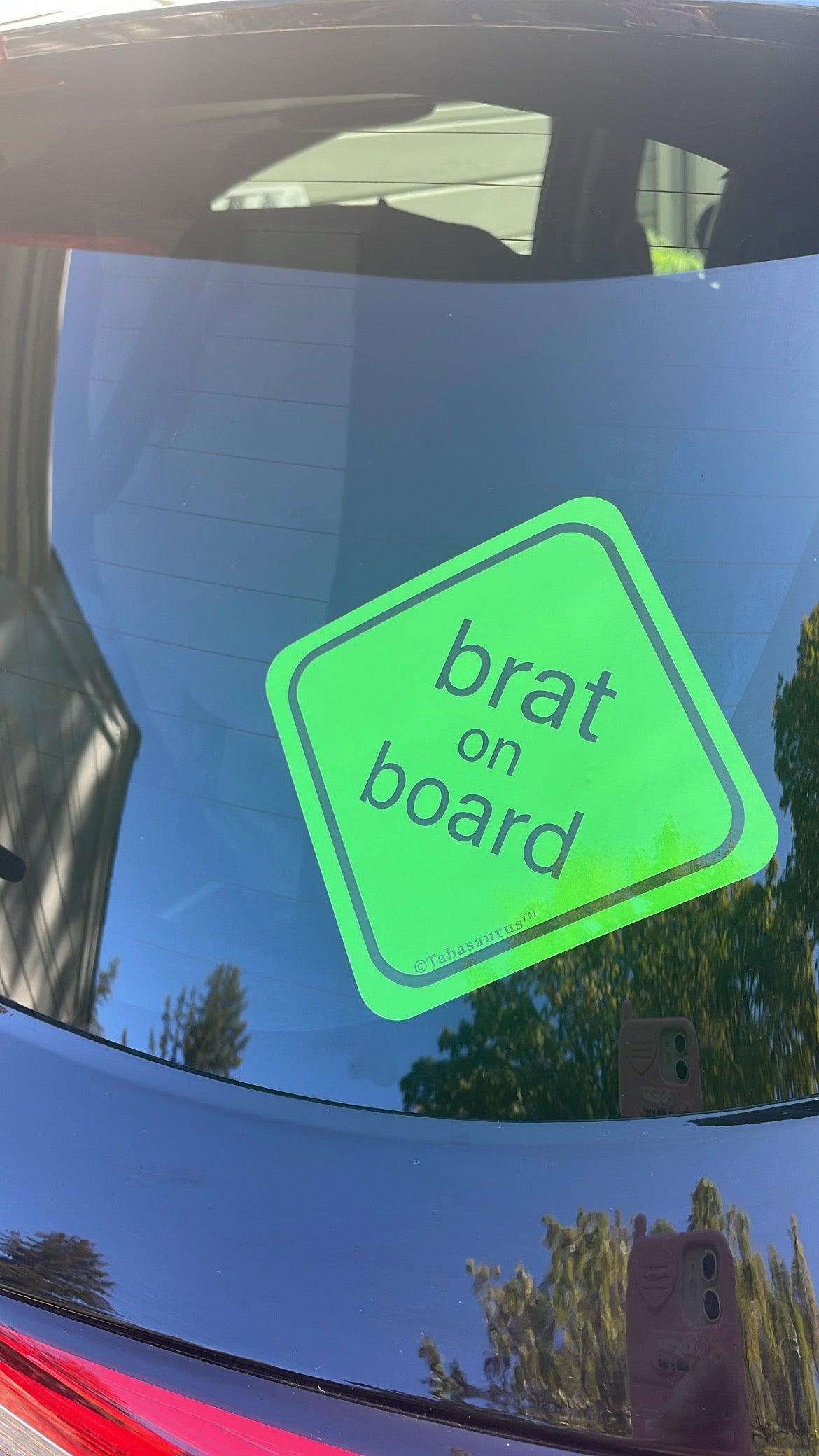 "brat on board" Bumper Sticker