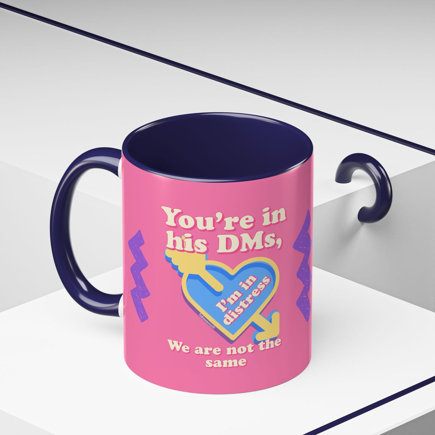 Distressed DMs Accent Coffee Mug (11, 15oz)
