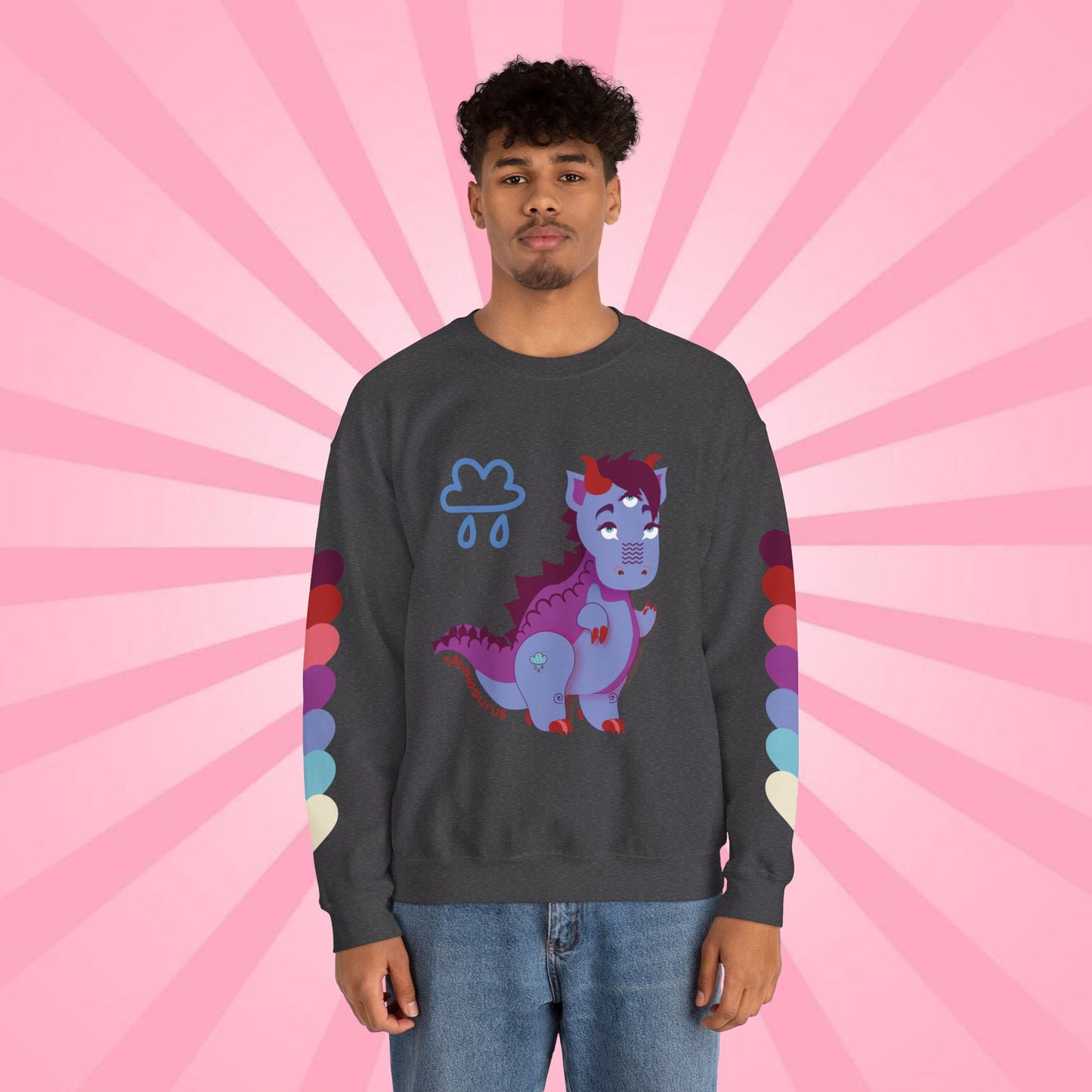 Stormy Tabasaurus® Unisex Heavy Blend™ Crewneck Sweatshirt