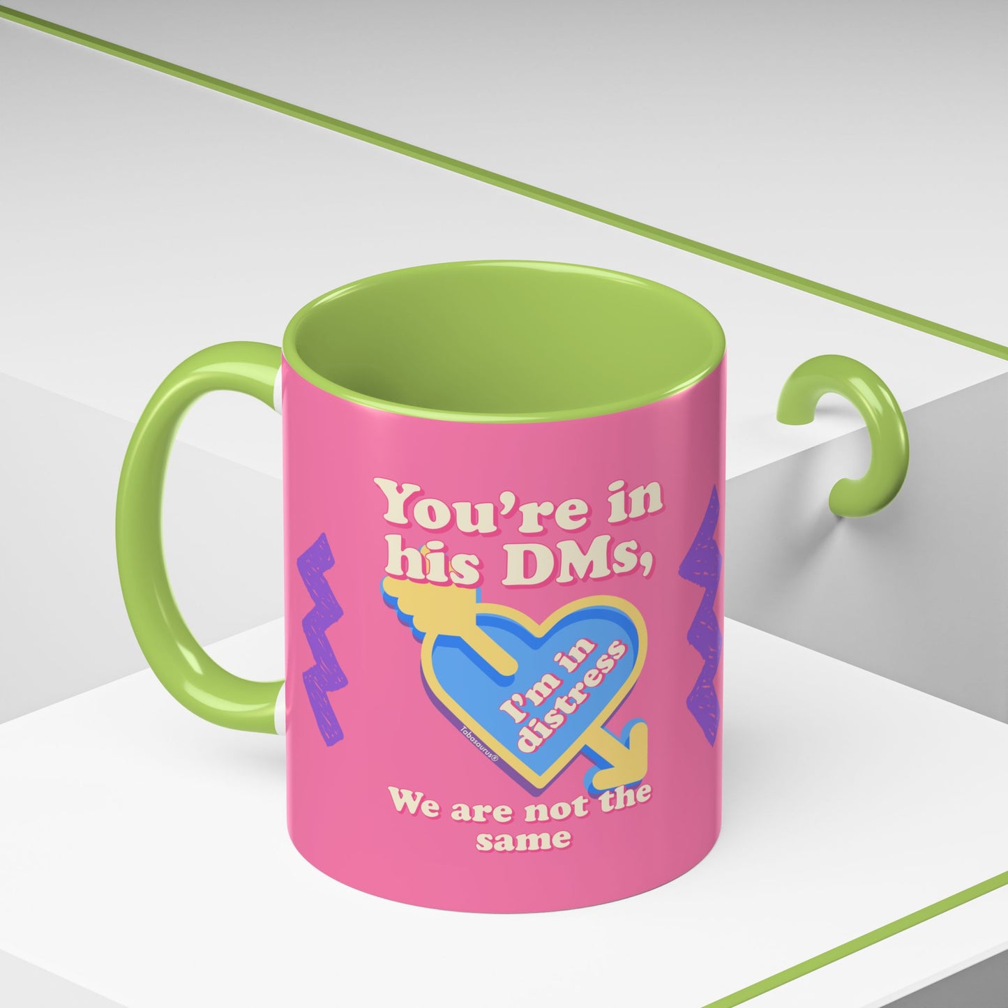 Distressed DMs Accent Coffee Mug (11, 15oz)