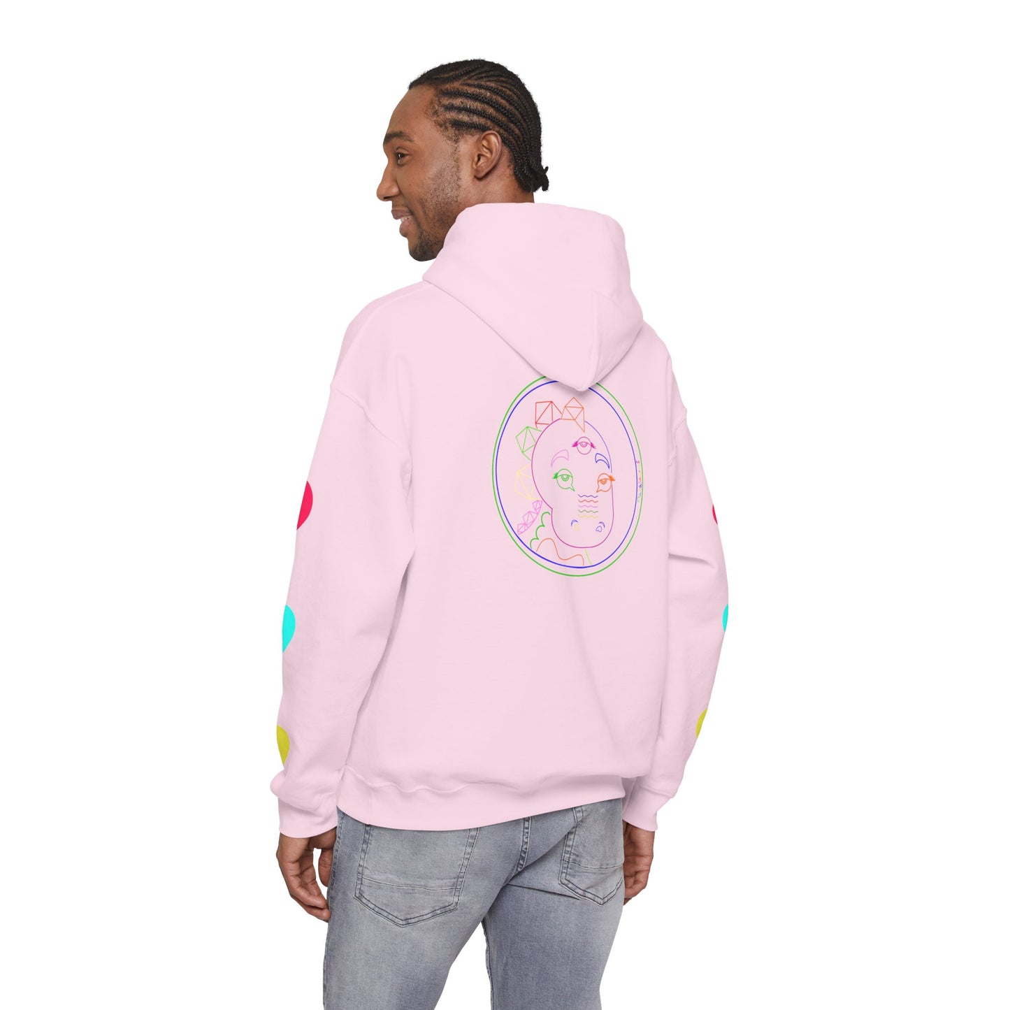 80's Neon Tabasaurus® Unisex Heavy Blend™ Hooded Sweatshirt