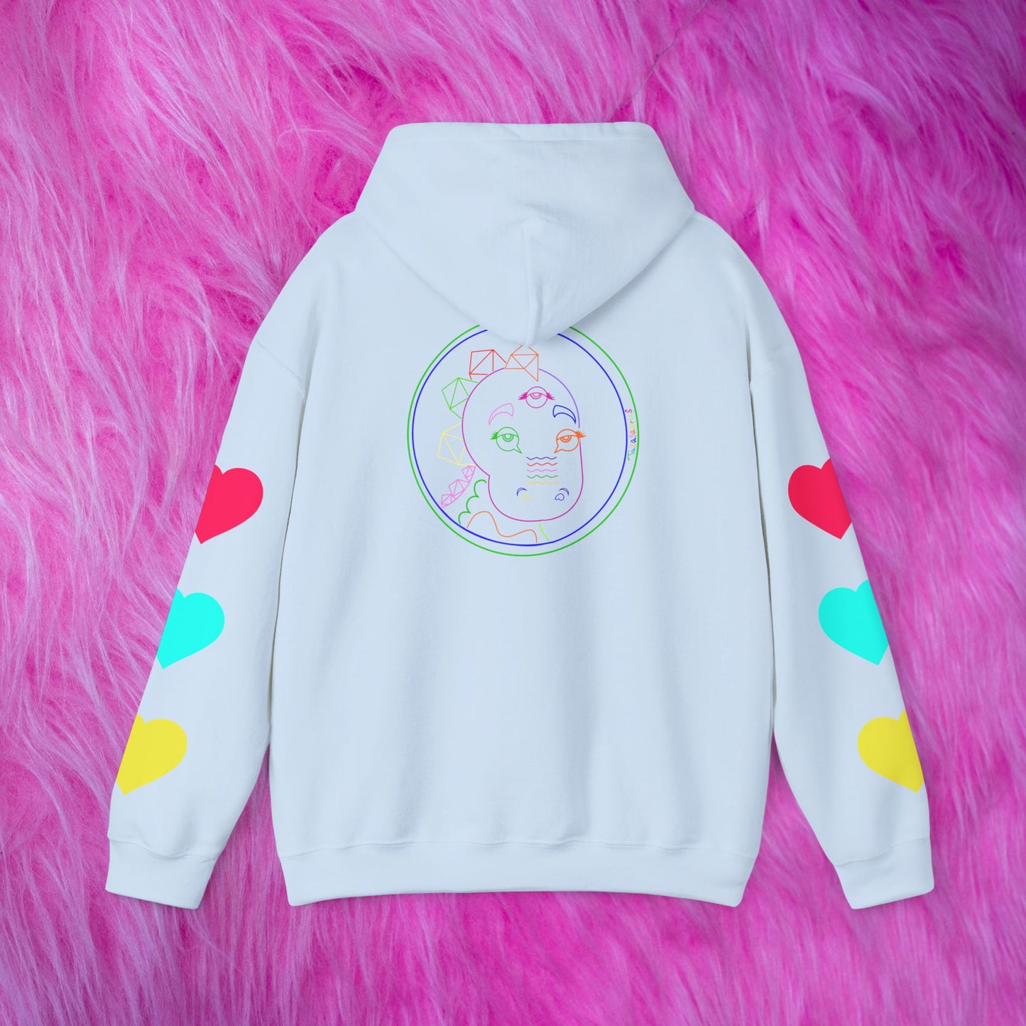 80's Neon Tabasaurus® Unisex Heavy Blend™ Hooded Sweatshirt