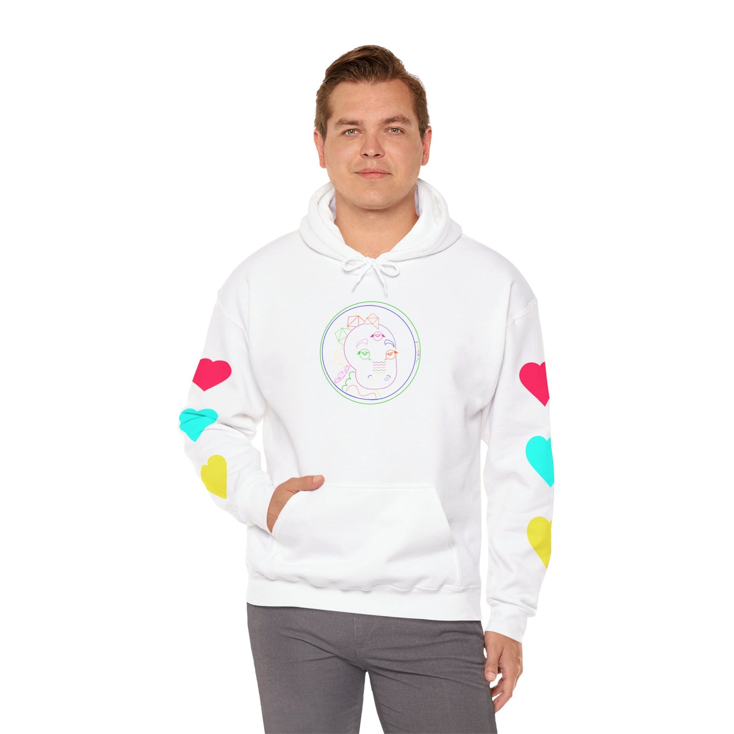 80's Neon Tabasaurus® Unisex Heavy Blend™ Hooded Sweatshirt