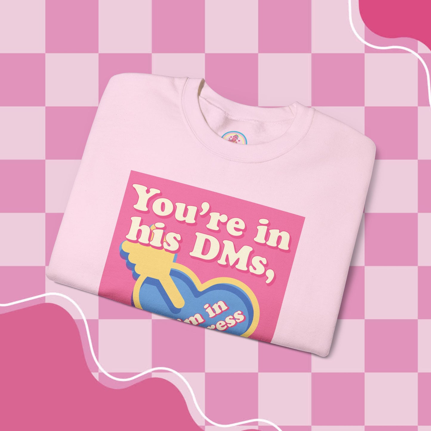 "DMs in Distress" Original Unisex Heavy Blend™ Crewneck Sweatshirt