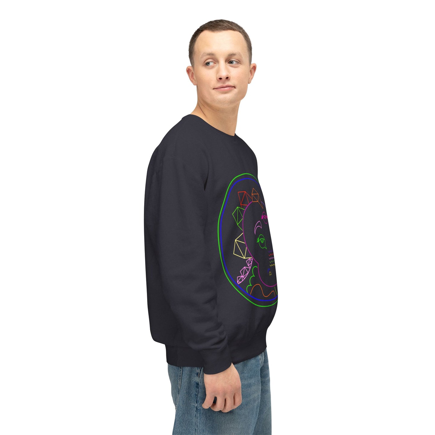 80's Neon Tabasaurus® Logo Unisex Lightweight Crewneck Sweatshirt