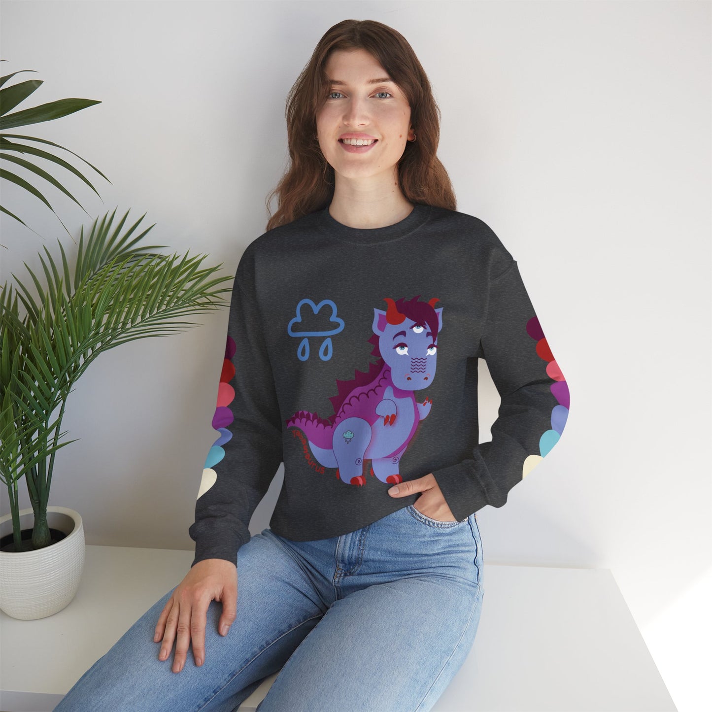 Stormy Tabasaurus® Unisex Heavy Blend™ Crewneck Sweatshirt