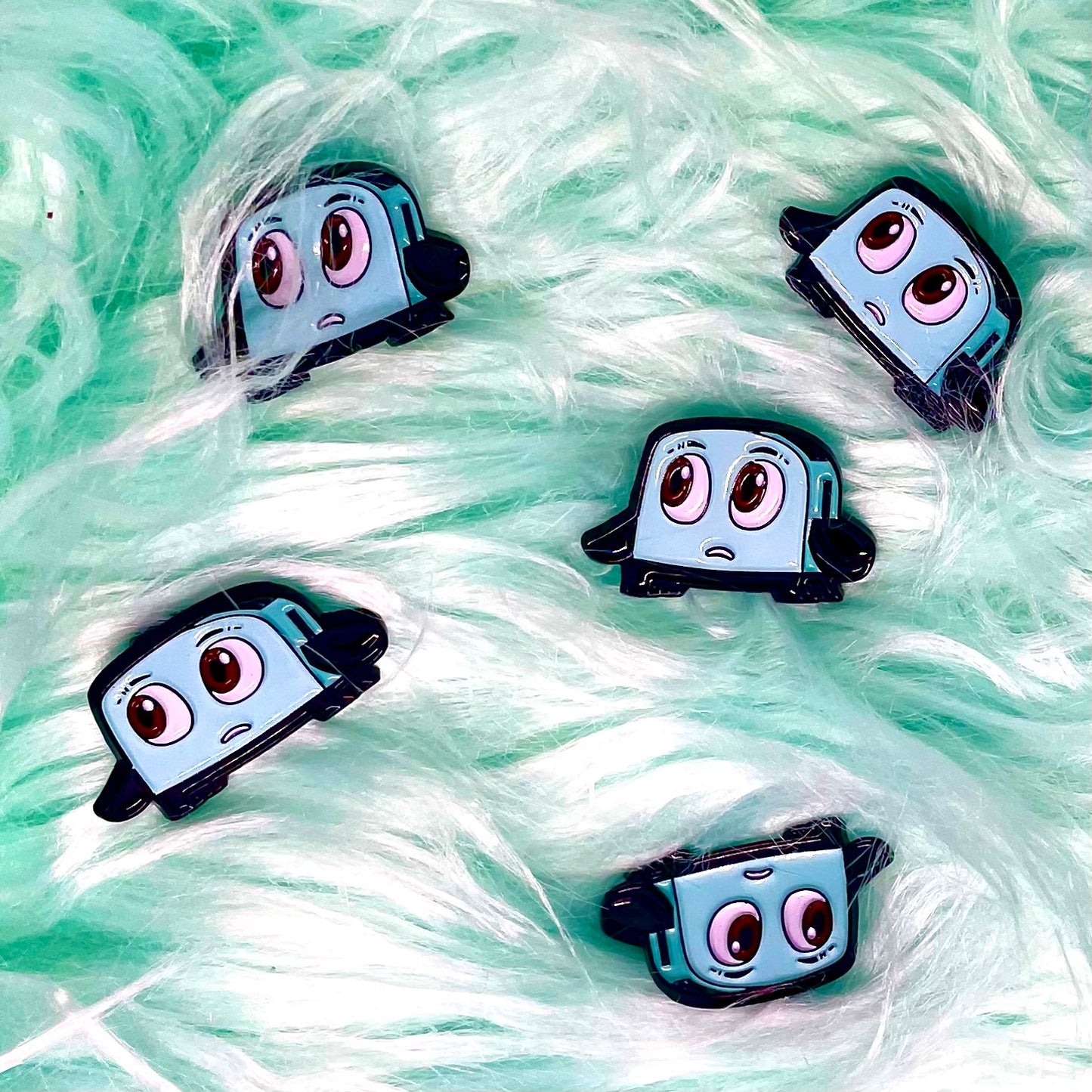 Brave Little Toaster retro enamel pin