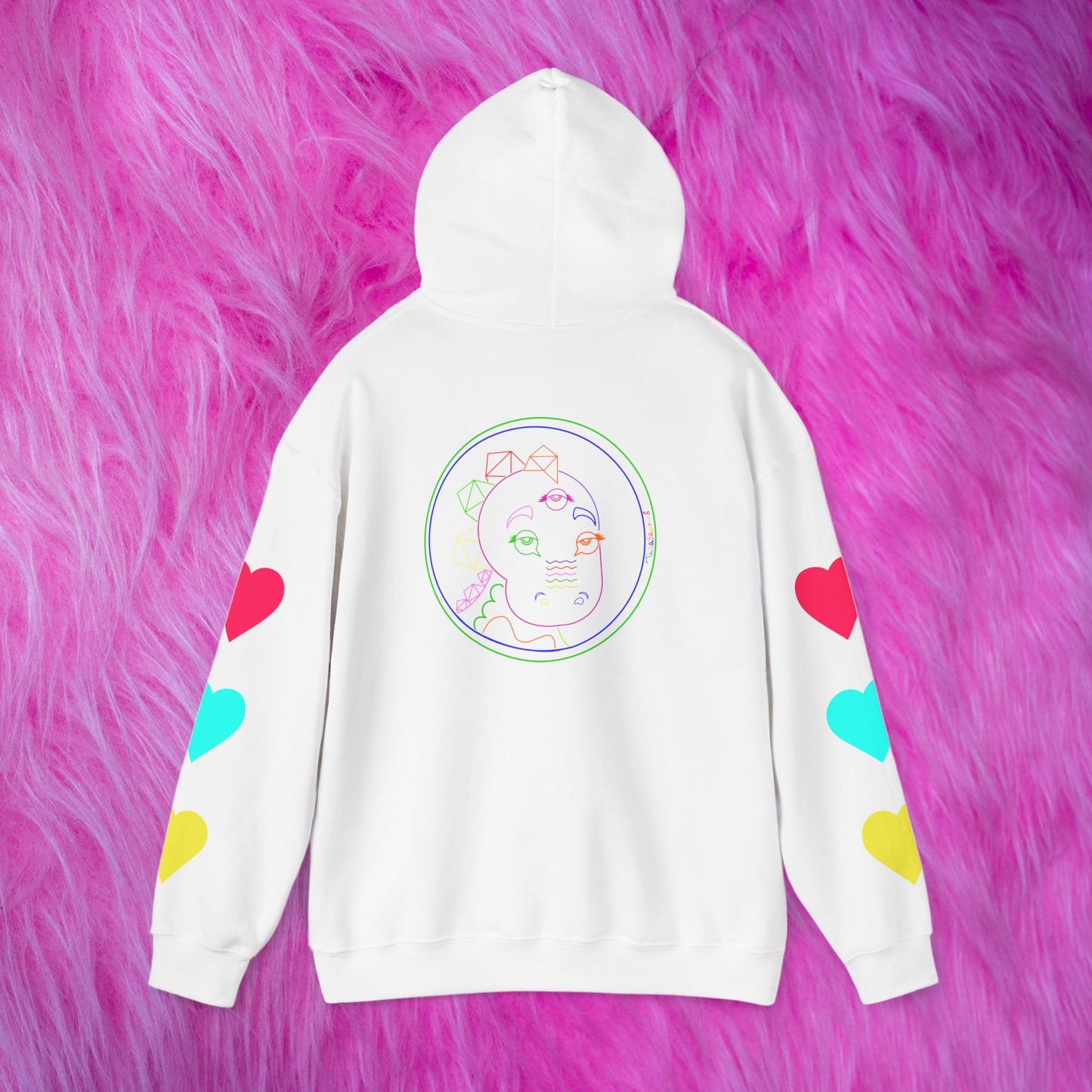 80's Neon Tabasaurus® Unisex Heavy Blend™ Hooded Sweatshirt