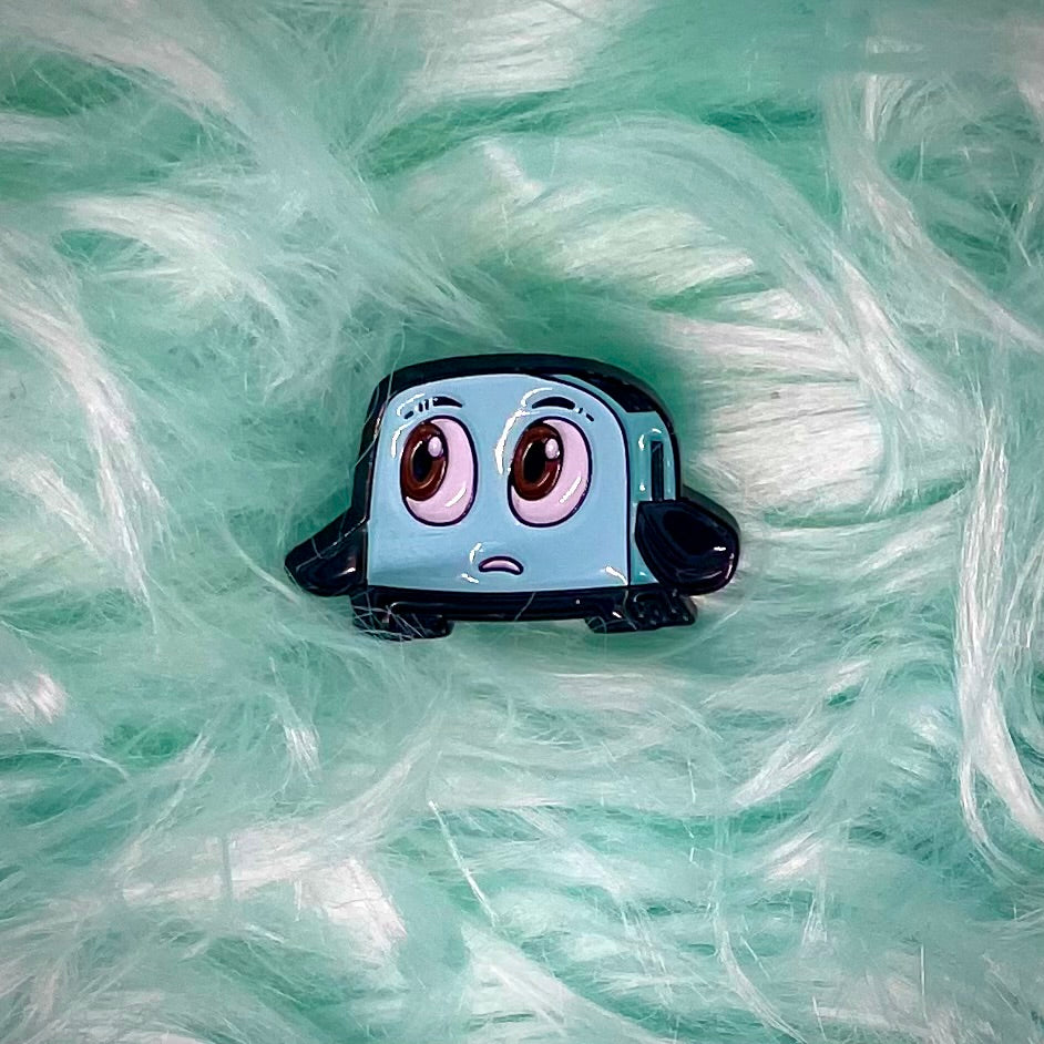 Brave Little Toaster retro enamel pin