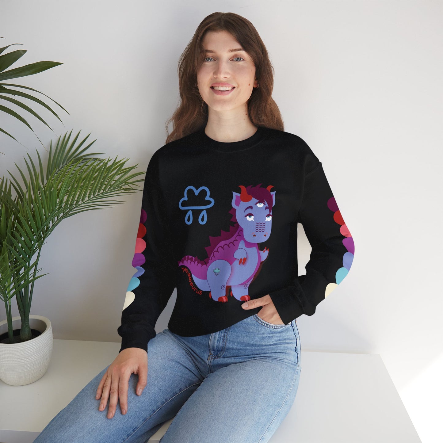 Stormy Tabasaurus® Unisex Heavy Blend™ Crewneck Sweatshirt