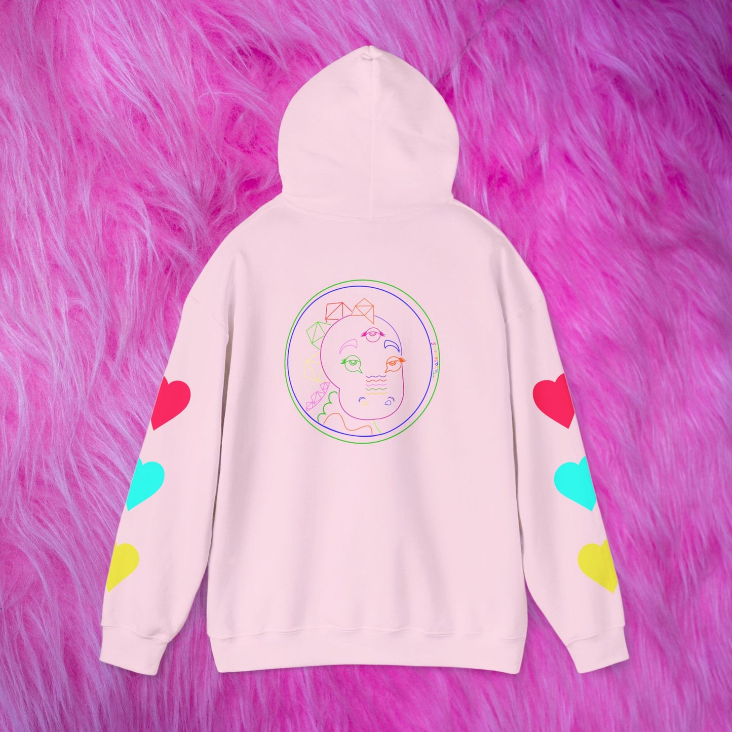 80's Neon Tabasaurus® Unisex Heavy Blend™ Hooded Sweatshirt