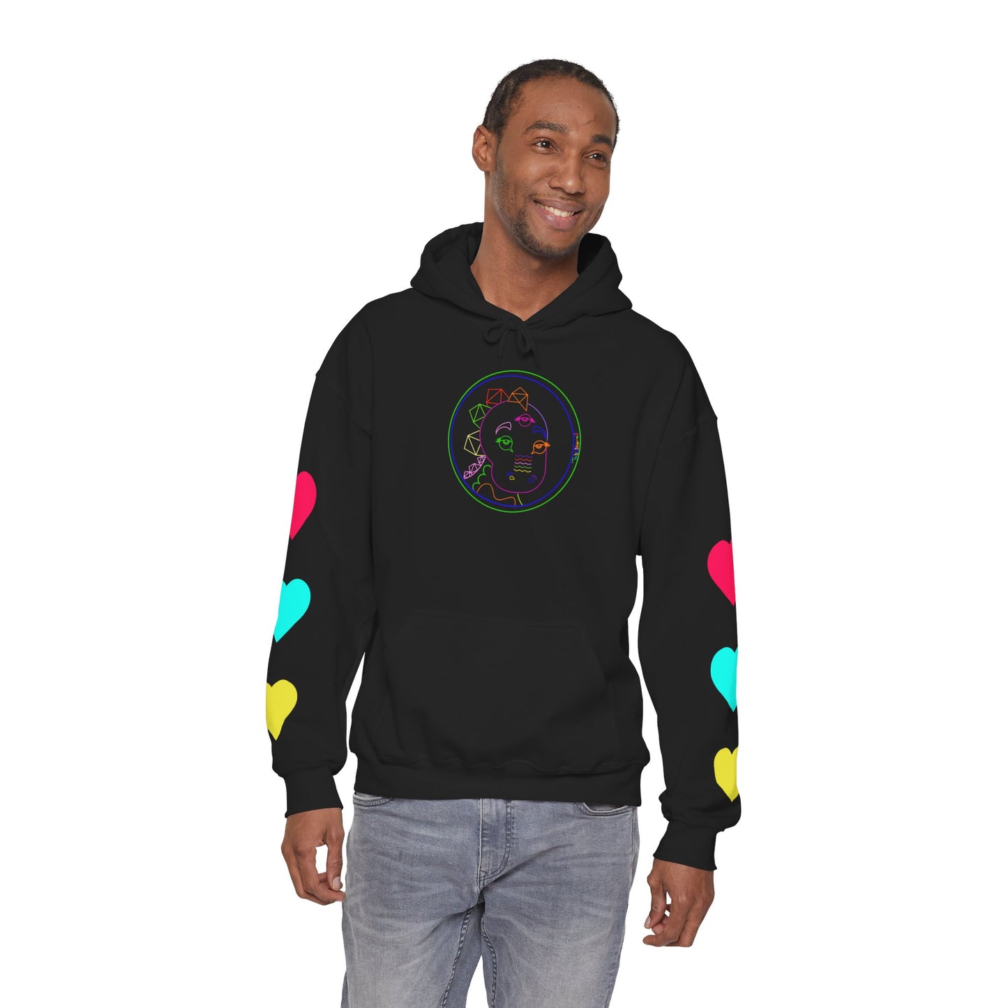 80's Neon Tabasaurus® Unisex Heavy Blend™ Hooded Sweatshirt