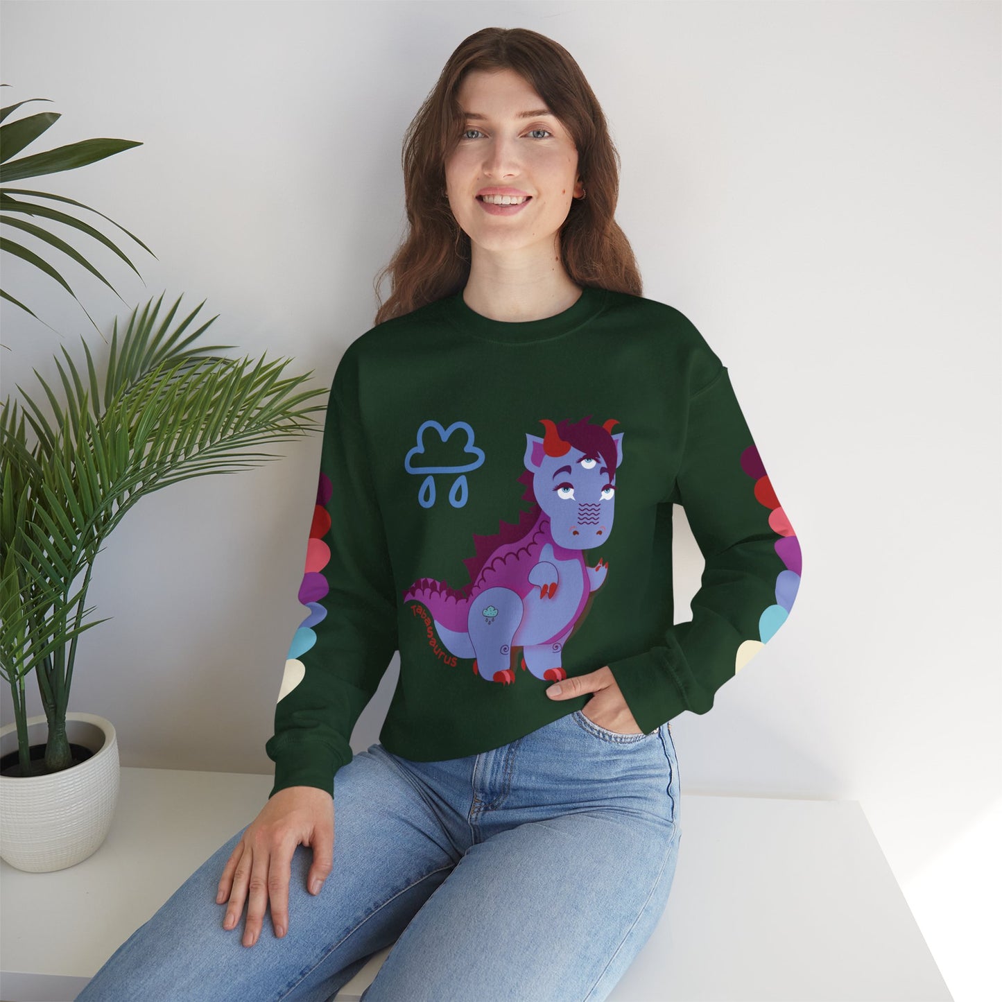 Stormy Tabasaurus® Unisex Heavy Blend™ Crewneck Sweatshirt
