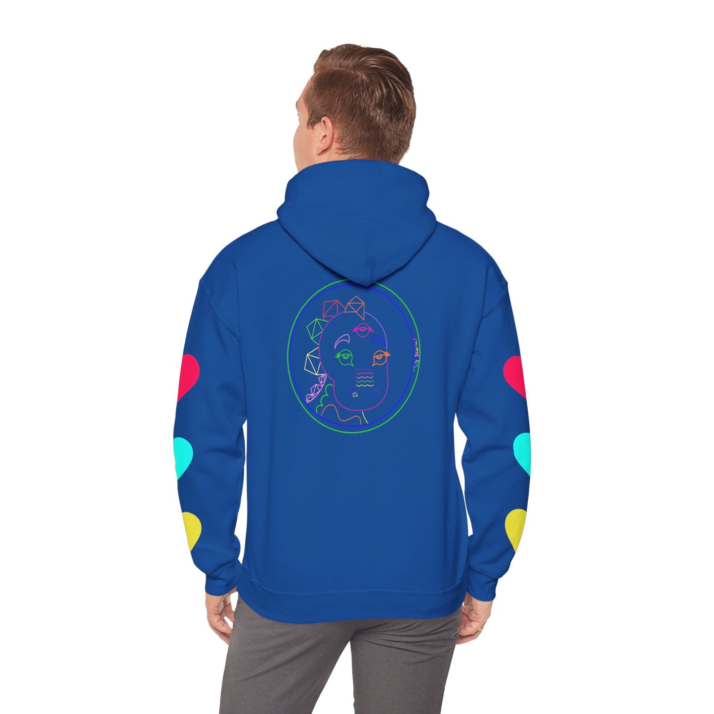 80's Neon Tabasaurus® Unisex Heavy Blend™ Hooded Sweatshirt