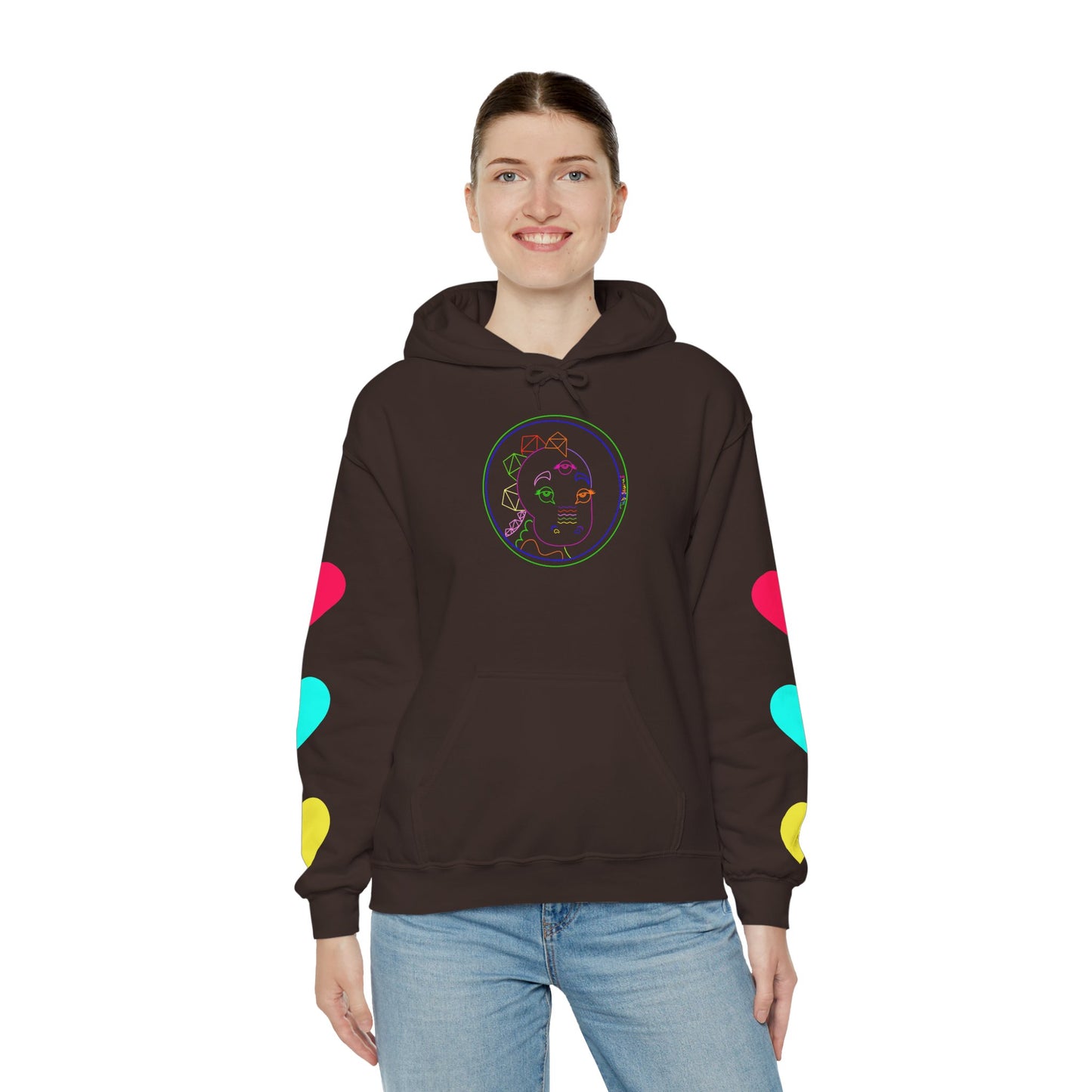 80's Neon Tabasaurus® Unisex Heavy Blend™ Hooded Sweatshirt