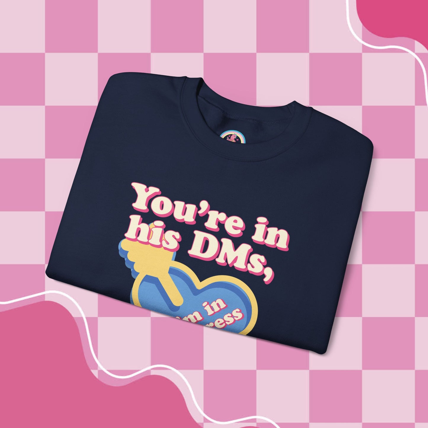 "DMs in Distress" Original Unisex Heavy Blend™ Crewneck Sweatshirt