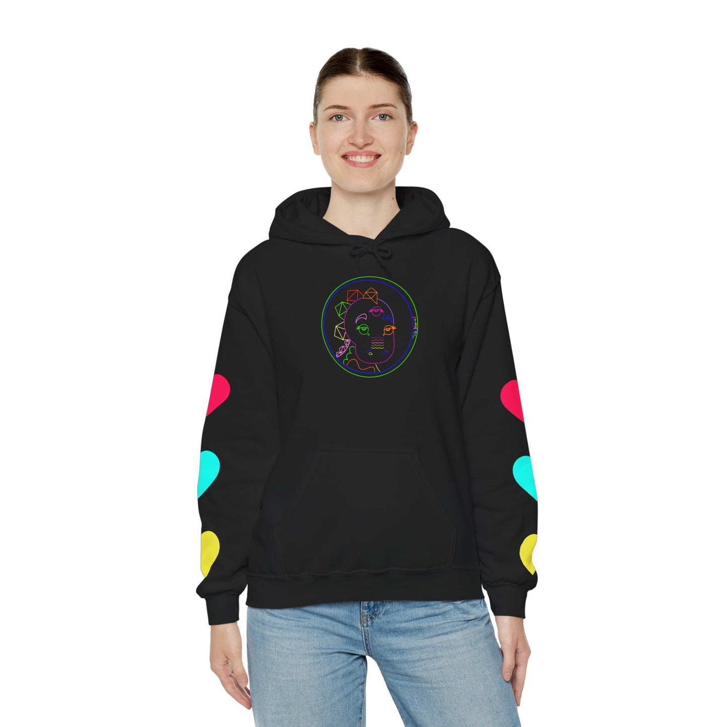 80's Neon Tabasaurus® Unisex Heavy Blend™ Hooded Sweatshirt