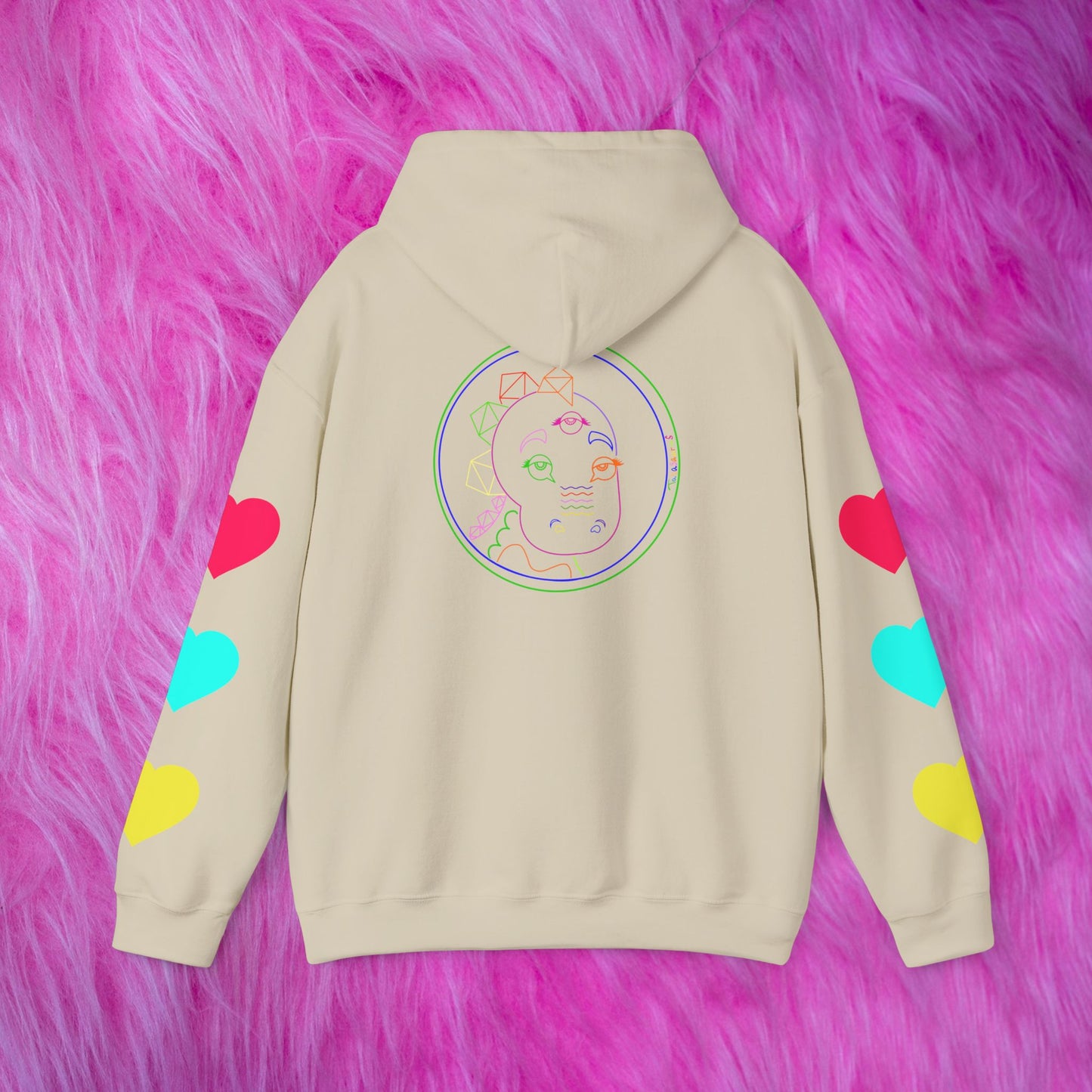 80's Neon Tabasaurus® Unisex Heavy Blend™ Hooded Sweatshirt