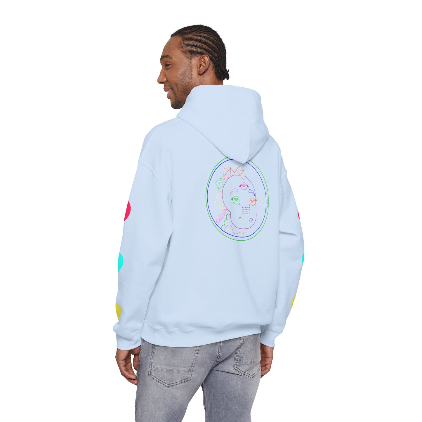 80's Neon Tabasaurus® Unisex Heavy Blend™ Hooded Sweatshirt