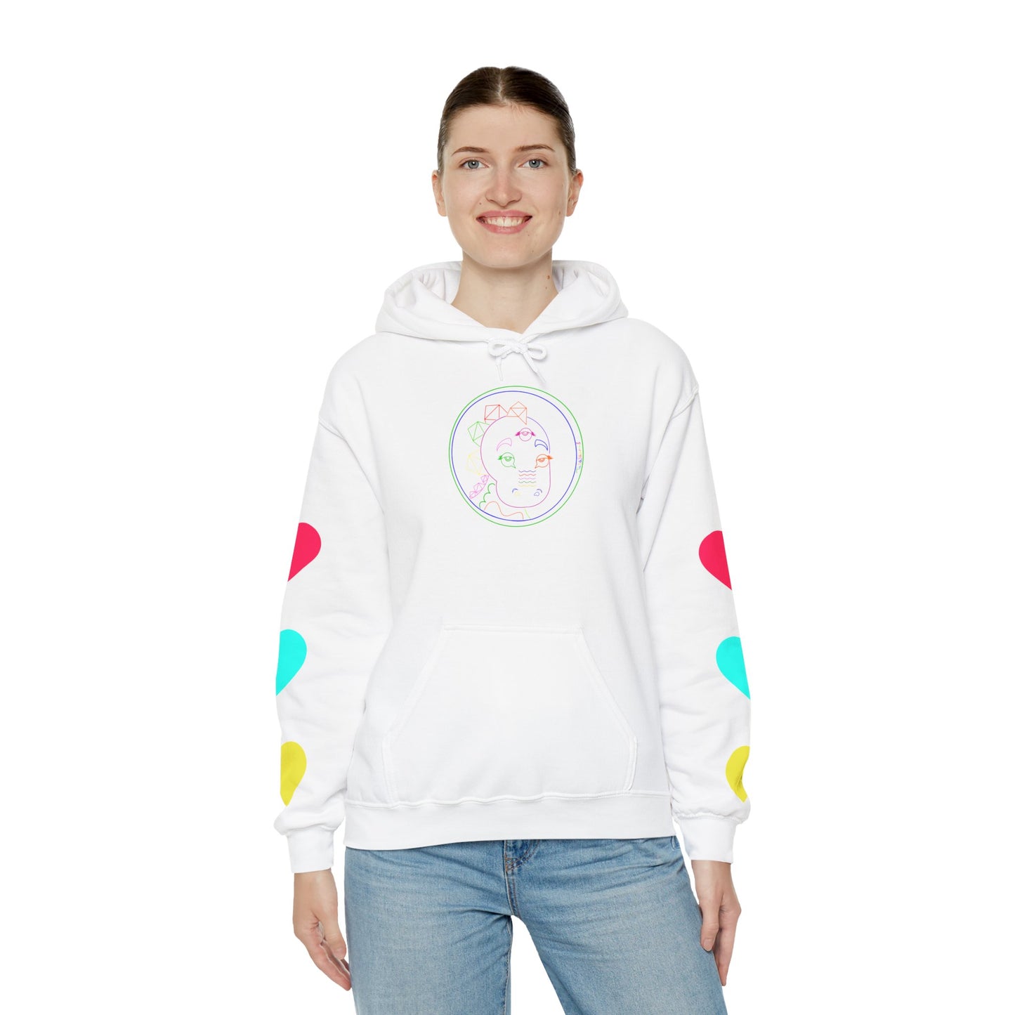 80's Neon Tabasaurus® Unisex Heavy Blend™ Hooded Sweatshirt