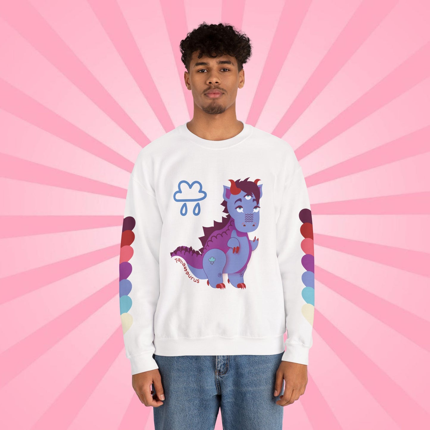 Stormy Tabasaurus® Unisex Heavy Blend™ Crewneck Sweatshirt