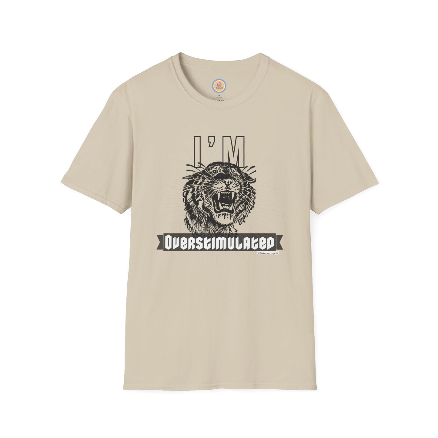 "Over-stimmy Timmy the Tiger" Unisex Softstyle T-Shirt