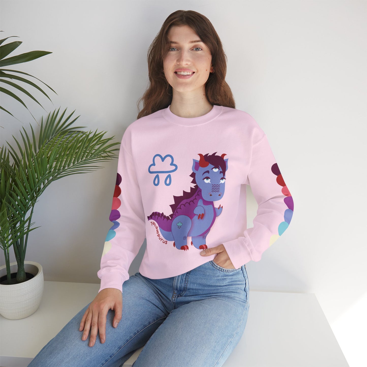 Stormy Tabasaurus® Unisex Heavy Blend™ Crewneck Sweatshirt