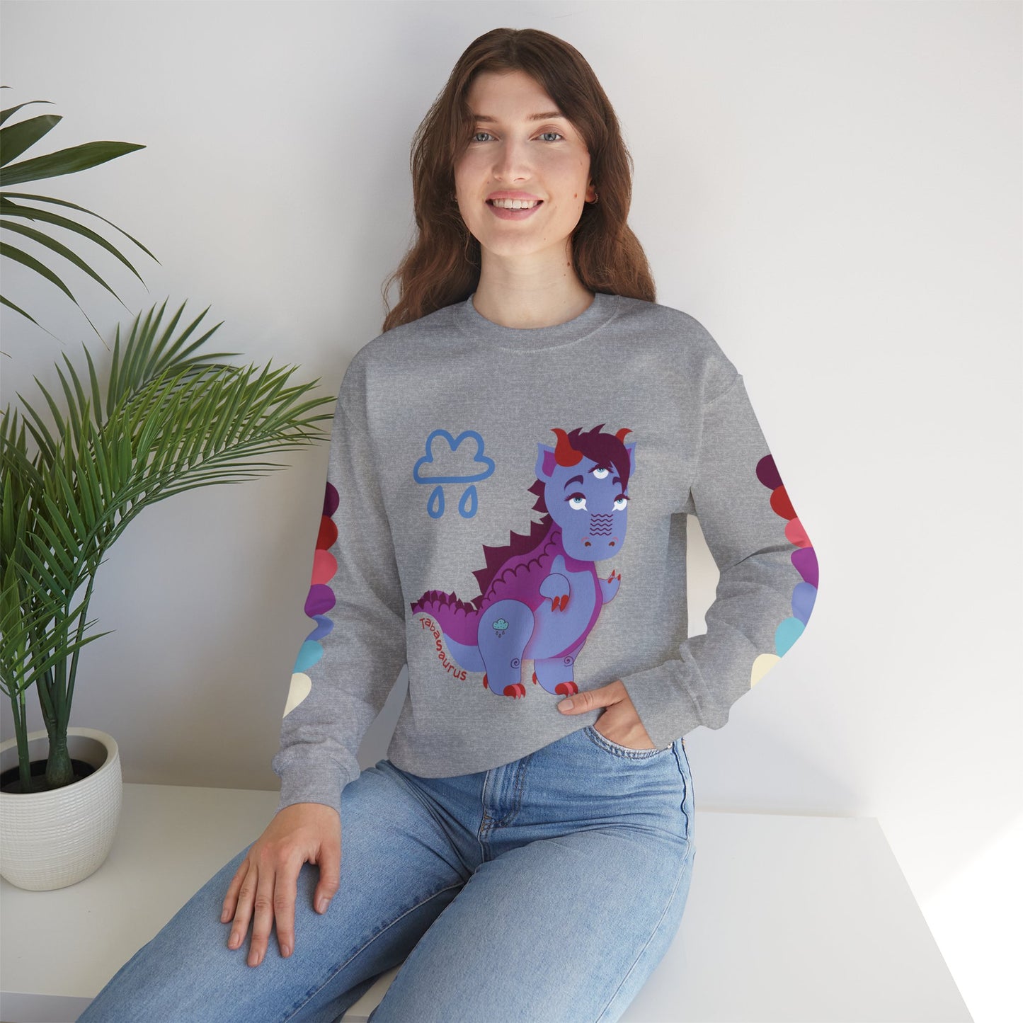 Stormy Tabasaurus® Unisex Heavy Blend™ Crewneck Sweatshirt